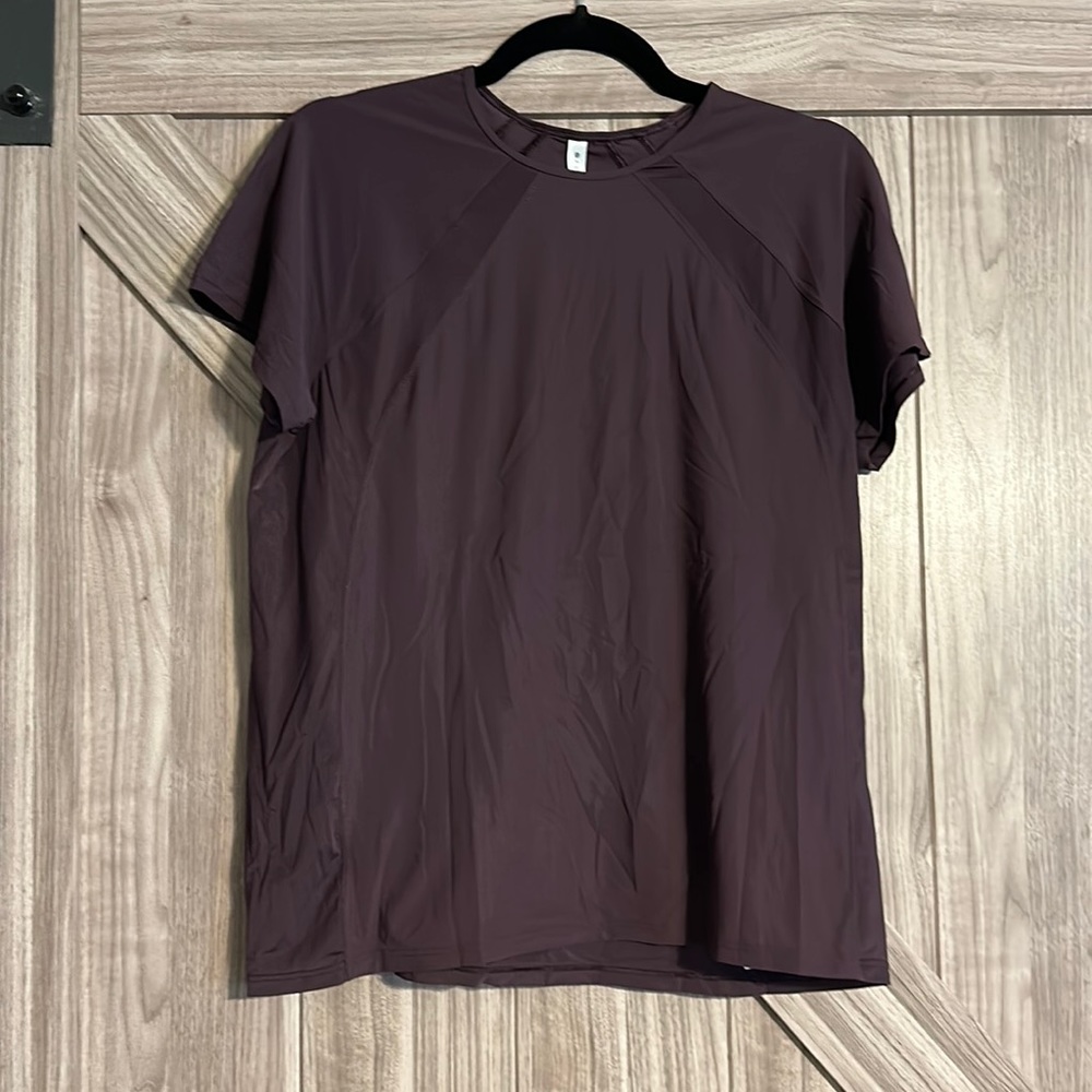 Dark purple, Athleta workout shirt, small